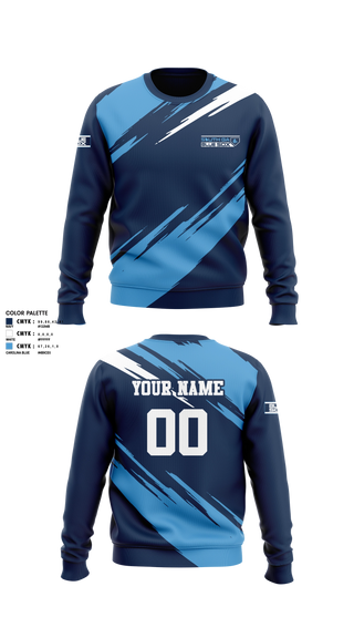 Crew Neck Sweatshirt, South GA Blue Sox, Baseball, Teamtime, Team time, sublimation, custom sports apparel, team uniforms, spirit wear, spiritwear, sports uniforms, custom shirts, team store, custom team store, fundraiser sports, apparel fundraiser