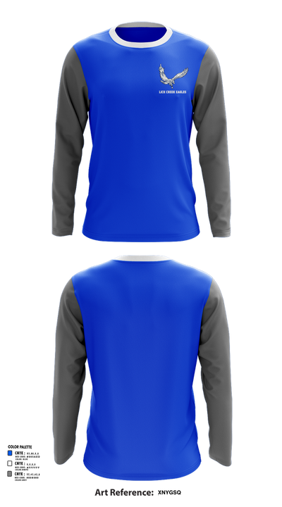 Lick Creek School Basketball 89922864 Long Sleeve Performance Shirt 43