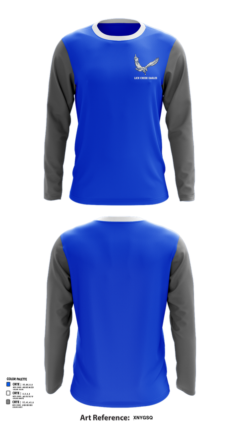 Long Sleeve Performance Shirt, Lick Creek School Basketball, Men's Basketball, Teamtime, Team time, sublimation, custom sports apparel, team uniforms, spirit wear, spiritwear, sports uniforms, custom shirts, team store, custom team store, fundraiser sports, apparel fundraiser