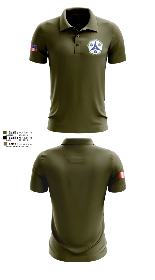 Short Sleeve Performance Polo, 38th RSG, Army, Teamtime, Team time, sublimation, custom sports apparel, team uniforms, spirit wear, spiritwear, sports uniforms, custom shirts, team store, custom team store, fundraiser sports, apparel fundraiser