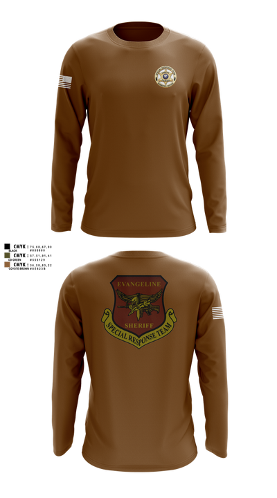Evangeline Parish Sheriffs Office S.R.T Long Sleeve Performance Shirt 102