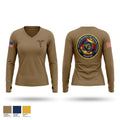 MCAS Medical 93003800 Women's Long Sleeve V-neck Shirt - 1