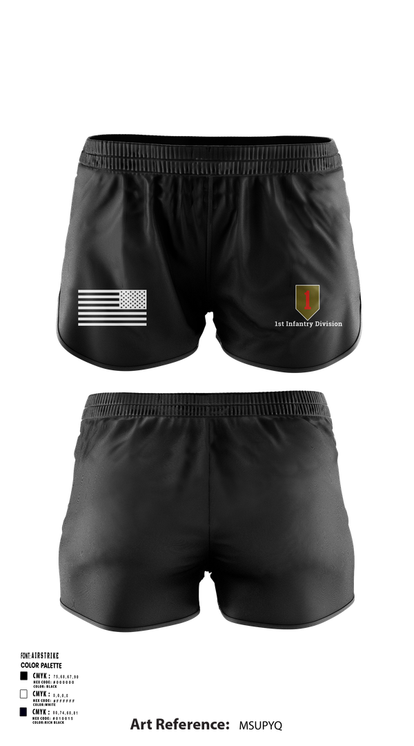 Ranger Panties, 1st Infantry Division, , Teamtime, Team time, sublimation, custom sports apparel, team uniforms, spirit wear, spiritwear, sports uniforms, custom shirts, team store, custom team store, fundraiser sports, apparel fundraiser