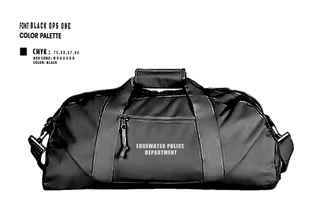 Duffle Bag, Edgewater Police Department, Police, Teamtime, Team time, sublimation, custom sports apparel, team uniforms, spirit wear, spiritwear, sports uniforms, custom shirts, team store, custom team store, fundraiser sports, apparel fundraiser