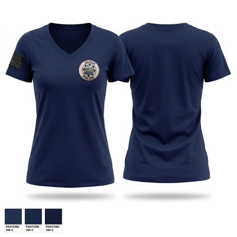 Womens Short Sleeve Vneck Shirt, Altus Police Department, Police, Teamtime, Team time, sublimation, custom sports apparel, team uniforms, spirit wear, spiritwear, sports uniforms, custom shirts, team store, custom team store, fundraiser sports, apparel fundraiser