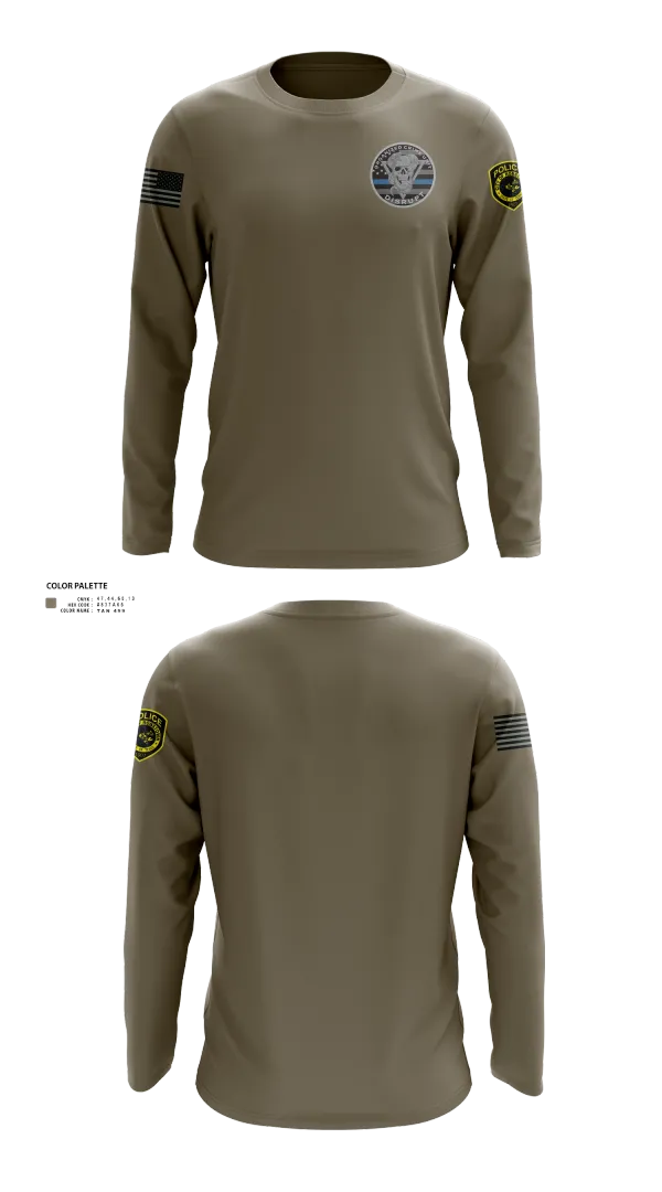 Long Sleeve Performance Shirt, Robstown Police Department, Police, Teamtime, Team time, sublimation, custom sports apparel, team uniforms, spirit wear, spiritwear, sports uniforms, custom shirts, team store, custom team store, fundraiser sports, apparel fundraiser