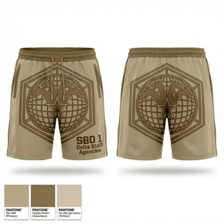 Athletic Shorts With Pockets, SBD 1 Delta Staff Agencies, Air Force, Teamtime, Team time, sublimation, custom sports apparel, team uniforms, spirit wear, spiritwear, sports uniforms, custom shirts, team store, custom team store, fundraiser sports, apparel fundraiser