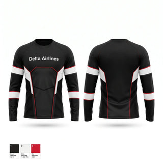 Long Sleeve Performance Shirt, Delta Airlines, , Teamtime, Team time, sublimation, custom sports apparel, team uniforms, spirit wear, spiritwear, sports uniforms, custom shirts, team store, custom team store, fundraiser sports, apparel fundraiser