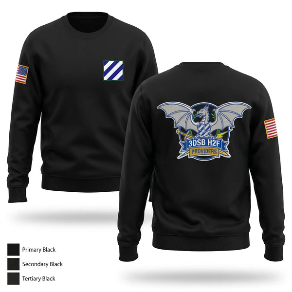 Crew Neck Sweatshirt, 3DSB H2F, Army, Teamtime, Team time, sublimation, custom sports apparel, team uniforms, spirit wear, spiritwear, sports uniforms, custom shirts, team store, custom team store, fundraiser sports, apparel fundraiser