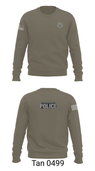 Crew Neck Sweatshirt, Cloverdale police department, Police, Teamtime, Team time, sublimation, custom sports apparel, team uniforms, spirit wear, spiritwear, sports uniforms, custom shirts, team store, custom team store, fundraiser sports, apparel fundraiser
