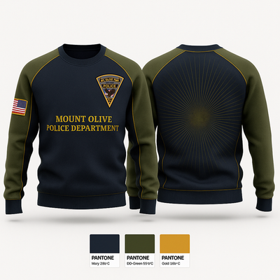 Mount Olive Police Department 51586812 Crew Neck Sweatshirt - 1