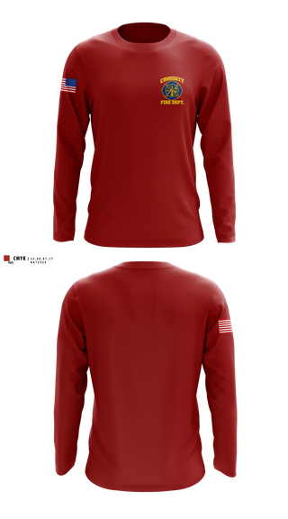 Long Sleeve Performance Shirt, Crossett Fire Department, Fire Department, Teamtime, Team time, sublimation, custom sports apparel, team uniforms, spirit wear, spiritwear, sports uniforms, custom shirts, team store, custom team store, fundraiser sports, apparel fundraiser