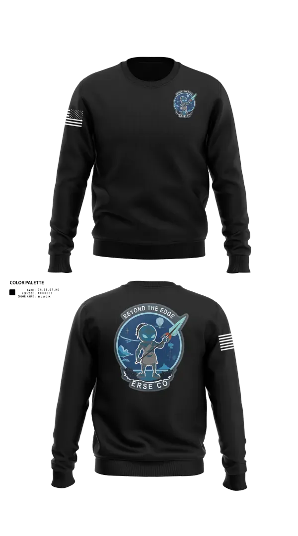 Crew Neck Sweatshirt, ERSE Company, Army, Teamtime, Team time, sublimation, custom sports apparel, team uniforms, spirit wear, spiritwear, sports uniforms, custom shirts, team store, custom team store, fundraiser sports, apparel fundraiser