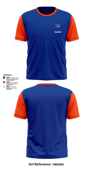 Short Sleeve Performance Shirt, Branford, , Teamtime, Team time, sublimation, custom sports apparel, team uniforms, spirit wear, spiritwear, sports uniforms, custom shirts, team store, custom team store, fundraiser sports, apparel fundraiser