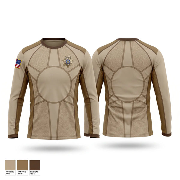 Long Sleeve Performance Shirt, Dunn County Sheriff, Police, Teamtime, Team time, sublimation, custom sports apparel, team uniforms, spirit wear, spiritwear, sports uniforms, custom shirts, team store, custom team store, fundraiser sports, apparel fundraiser