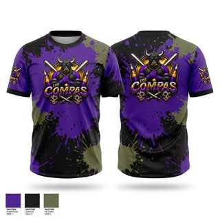 Soft Poly Tee Cotton Like Feel, Los Compas, Softball, Teamtime, Team time, sublimation, custom sports apparel, team uniforms, spirit wear, spiritwear, sports uniforms, custom shirts, team store, custom team store, fundraiser sports, apparel fundraiser