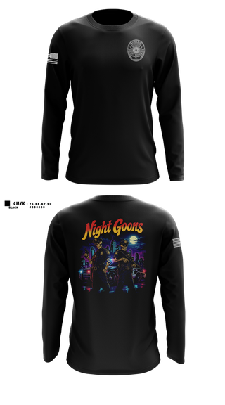 Long Sleeve Performance Shirt, Shamokin City Police, Police, Teamtime, Team time, sublimation, custom sports apparel, team uniforms, spirit wear, spiritwear, sports uniforms, custom shirts, team store, custom team store, fundraiser sports, apparel fundraiser