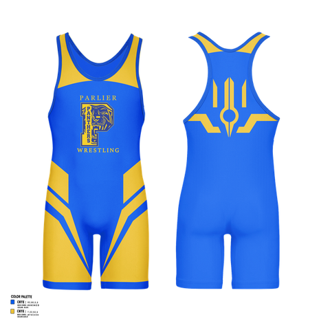 Wrestling Singlet, Parlier Panthers Wrestling, Wrestling, Teamtime, Team time, sublimation, custom sports apparel, team uniforms, spirit wear, spiritwear, sports uniforms, custom shirts, team store, custom team store, fundraiser sports, apparel fundraiser