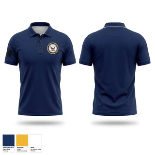 Short Sleeve Performance Polo, DELTA FORCE NAVAL CADETS, Marines, Teamtime, Team time, sublimation, custom sports apparel, team uniforms, spirit wear, spiritwear, sports uniforms, custom shirts, team store, custom team store, fundraiser sports, apparel fundraiser