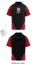 DeKalb Barons Baseball 24379984 Short Sleeve Performance Shirt with hood - 2