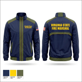 Windbreaker, Virginia state fire marshal, Fire Department, Teamtime, Team time, sublimation, custom sports apparel, team uniforms, spirit wear, spiritwear, sports uniforms, custom shirts, team store, custom team store, fundraiser sports, apparel fundraiser