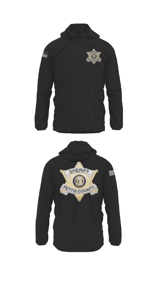 Windbreaker, Pettis County Sherrifs Office, Police, Teamtime, Team time, sublimation, custom sports apparel, team uniforms, spirit wear, spiritwear, sports uniforms, custom shirts, team store, custom team store, fundraiser sports, apparel fundraiser