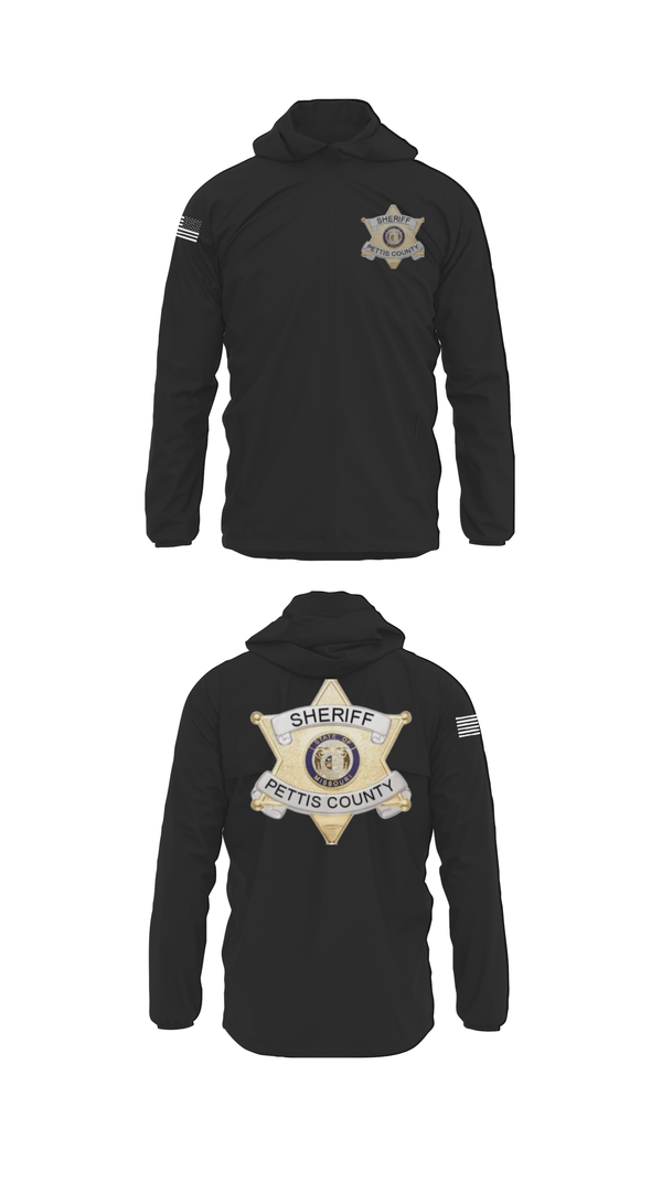 Windbreaker, Pettis County Sherrifs Office, Police, Teamtime, Team time, sublimation, custom sports apparel, team uniforms, spirit wear, spiritwear, sports uniforms, custom shirts, team store, custom team store, fundraiser sports, apparel fundraiser