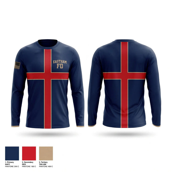 Long Sleeve Performance Shirt, Eastham FD, Fire Department, Teamtime, Team time, sublimation, custom sports apparel, team uniforms, spirit wear, spiritwear, sports uniforms, custom shirts, team store, custom team store, fundraiser sports, apparel fundraiser