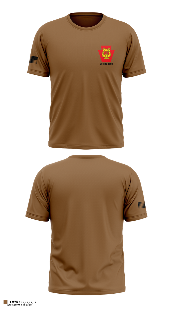 Short Sleeve Performance Shirt, 28th ID Band, , Teamtime, Team time, sublimation, custom sports apparel, team uniforms, spirit wear, spiritwear, sports uniforms, custom shirts, team store, custom team store, fundraiser sports, apparel fundraiser