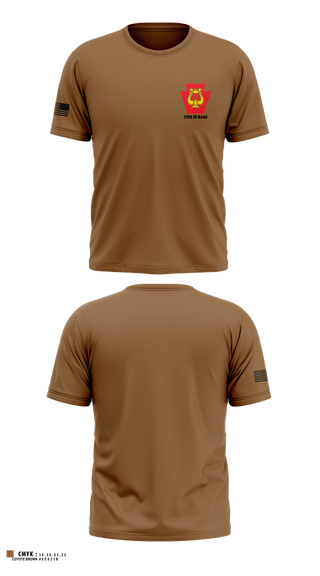 Old School Cotton Feel Shirt, 28th ID Band, , Teamtime, Team time, sublimation, custom sports apparel, team uniforms, spirit wear, spiritwear, sports uniforms, custom shirts, team store, custom team store, fundraiser sports, apparel fundraiser