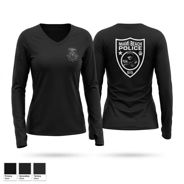 Womens Long Sleeve Vneck Shirt, Strategic Enforcement Squad, Police, Teamtime, Team time, sublimation, custom sports apparel, team uniforms, spirit wear, spiritwear, sports uniforms, custom shirts, team store, custom team store, fundraiser sports, apparel fundraiser
