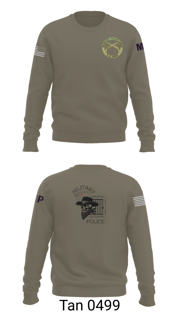 Crew Neck Sweatshirt, 3RD PLATOON OUTLAWS, Army, Teamtime, Team time, sublimation, custom sports apparel, team uniforms, spirit wear, spiritwear, sports uniforms, custom shirts, team store, custom team store, fundraiser sports, apparel fundraiser