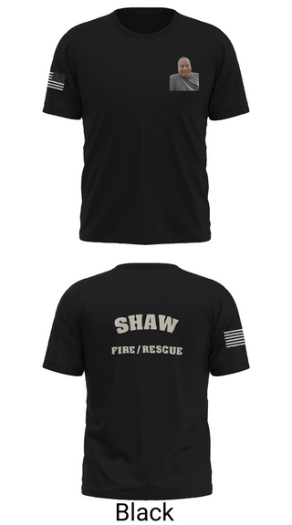 Old School Cotton Feel Shirt, Shaw Fire/Rescue, Fire Department, Teamtime, Team time, sublimation, custom sports apparel, team uniforms, spirit wear, spiritwear, sports uniforms, custom shirts, team store, custom team store, fundraiser sports, apparel fundraiser