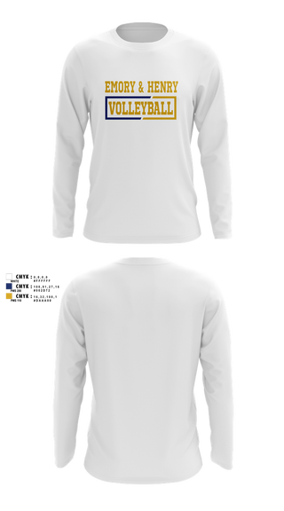 Long Sleeve Performance Shirt, Emory & Henry Volleyball, Women's Volleyball, Teamtime, Team time, sublimation, custom sports apparel, team uniforms, spirit wear, spiritwear, sports uniforms, custom shirts, team store, custom team store, fundraiser sports, apparel fundraiser