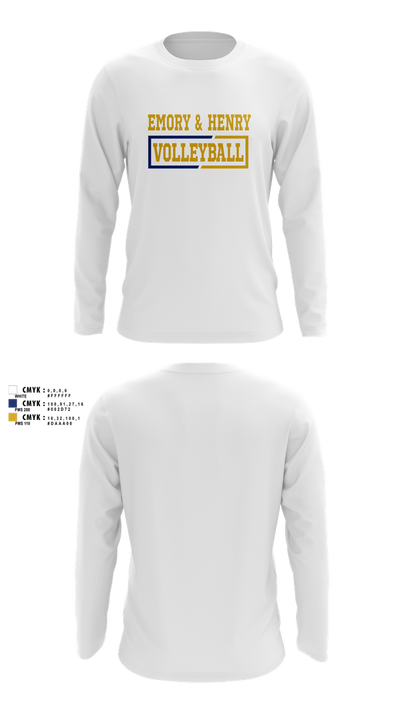 Emory & Henry Volleyball 34744696 Long Sleeve Performance Shirt 6