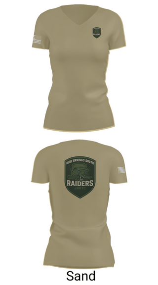 Womens Short Sleeve Vneck Shirt, BSS JROTC, , Teamtime, Team time, sublimation, custom sports apparel, team uniforms, spirit wear, spiritwear, sports uniforms, custom shirts, team store, custom team store, fundraiser sports, apparel fundraiser