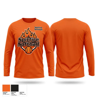 Long Sleeve Performance Shirt, Spitfire Softball, Softball, Teamtime, Team time, sublimation, custom sports apparel, team uniforms, spirit wear, spiritwear, sports uniforms, custom shirts, team store, custom team store, fundraiser sports, apparel fundraiser