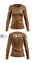 GRATIS SWAT TEAM 58848814 Women's Long Sleeve V-neck Shirt - 102