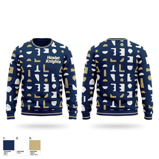 Crew Neck Sweatshirt, Haslet Knights, Baseball, Teamtime, Team time, sublimation, custom sports apparel, team uniforms, spirit wear, spiritwear, sports uniforms, custom shirts, team store, custom team store, fundraiser sports, apparel fundraiser