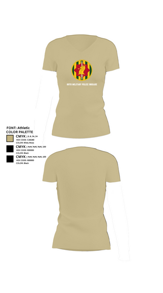 Womens Short Sleeve Vneck Shirt, 89th military police brigade, , Teamtime, Team time, sublimation, custom sports apparel, team uniforms, spirit wear, spiritwear, sports uniforms, custom shirts, team store, custom team store, fundraiser sports, apparel fundraiser