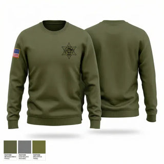 Crew Neck Sweatshirt, Crawford county sheriffs office, Police, Teamtime, Team time, sublimation, custom sports apparel, team uniforms, spirit wear, spiritwear, sports uniforms, custom shirts, team store, custom team store, fundraiser sports, apparel fundraiser