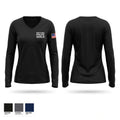 Richland Police Guild Women's Long Sleeve V-neck Shirt - 1