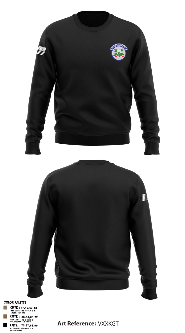 Crew Neck Sweatshirt, 151st Army Band, , Teamtime, Team time, sublimation, custom sports apparel, team uniforms, spirit wear, spiritwear, sports uniforms, custom shirts, team store, custom team store, fundraiser sports, apparel fundraiser
