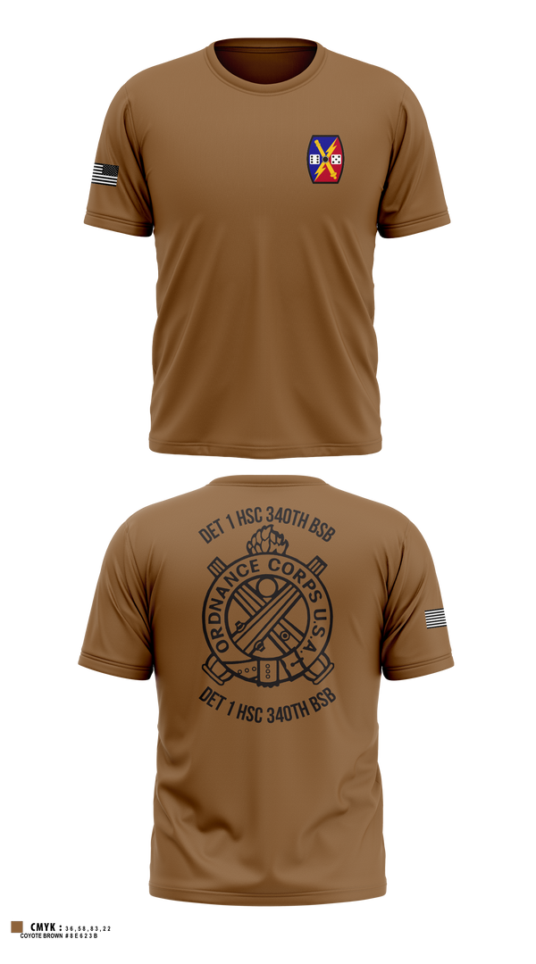 Short Sleeve Performance Shirt, DET 1 HSC 340TH BSB, Army, Teamtime, Team time, sublimation, custom sports apparel, team uniforms, spirit wear, spiritwear, sports uniforms, custom shirts, team store, custom team store, fundraiser sports, apparel fundraiser