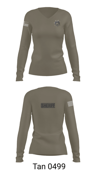 Womens Long Sleeve Vneck Shirt, Monroe County Sheriff‘S Department, Police, Teamtime, Team time, sublimation, custom sports apparel, team uniforms, spirit wear, spiritwear, sports uniforms, custom shirts, team store, custom team store, fundraiser sports, apparel fundraiser