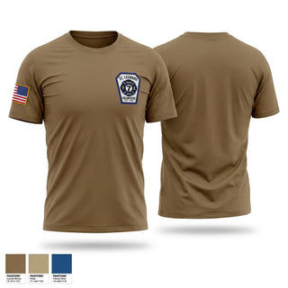 Old School Cotton Feel Shirt, St. Leonard Volunteer Fire & Rescue Co. 7, Fire Department, Teamtime, Team time, sublimation, custom sports apparel, team uniforms, spirit wear, spiritwear, sports uniforms, custom shirts, team store, custom team store, fundraiser sports, apparel fundraiser