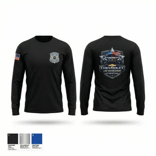 Long Sleeve Performance Shirt, Chevrolet Police Interceptor, Police, Teamtime, Team time, sublimation, custom sports apparel, team uniforms, spirit wear, spiritwear, sports uniforms, custom shirts, team store, custom team store, fundraiser sports, apparel fundraiser