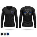 B SQUAD Women's Long Sleeve V-neck Shirt - 1