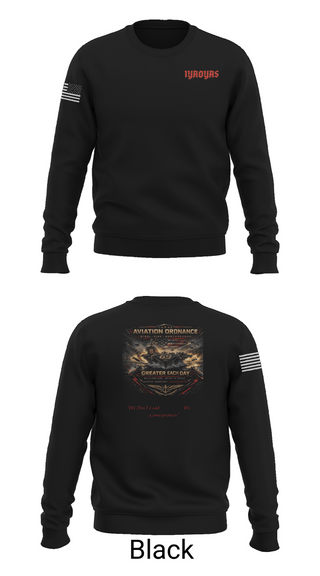 Crew Neck Sweatshirt, Aviation Ordinance AAO CH.69, Navy, Teamtime, Team time, sublimation, custom sports apparel, team uniforms, spirit wear, spiritwear, sports uniforms, custom shirts, team store, custom team store, fundraiser sports, apparel fundraiser