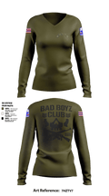 1-299 Bad Boyz Bullet Club 76840047 Women's Long Sleeve V-neck Shirt - 5